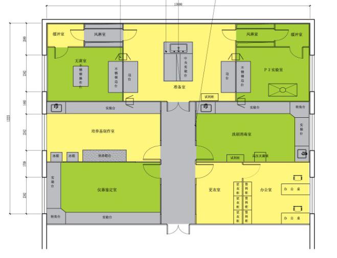制药实验室规划图